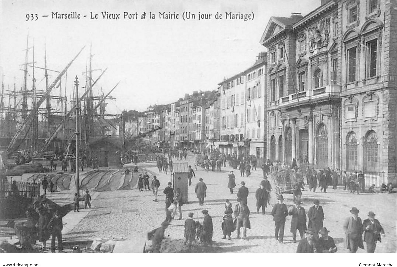 MARSEILLE - Le Vieux Port Et La Mairie (un Jour De Mariage) - Très Bon état - Vieux Port, Saint Victor, Le Panier