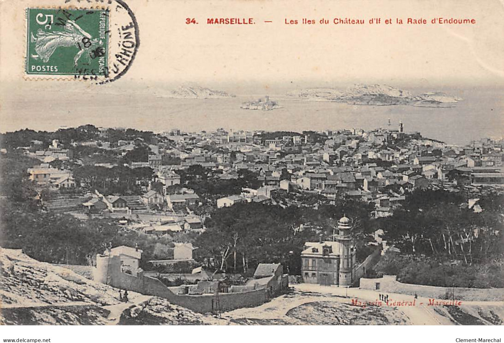 MARSEILLE - Les Iles Du Château D'If Et La Rade D'Endoume - Très Bon état - Château D'If, Frioul, Iles ...