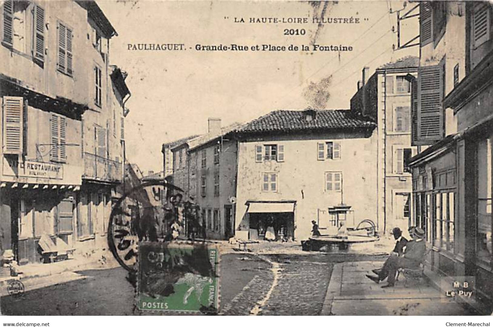 PAULHAGUET - Grande Rue Et Place De La Fontaine - Très Bon état - Other & Unclassified