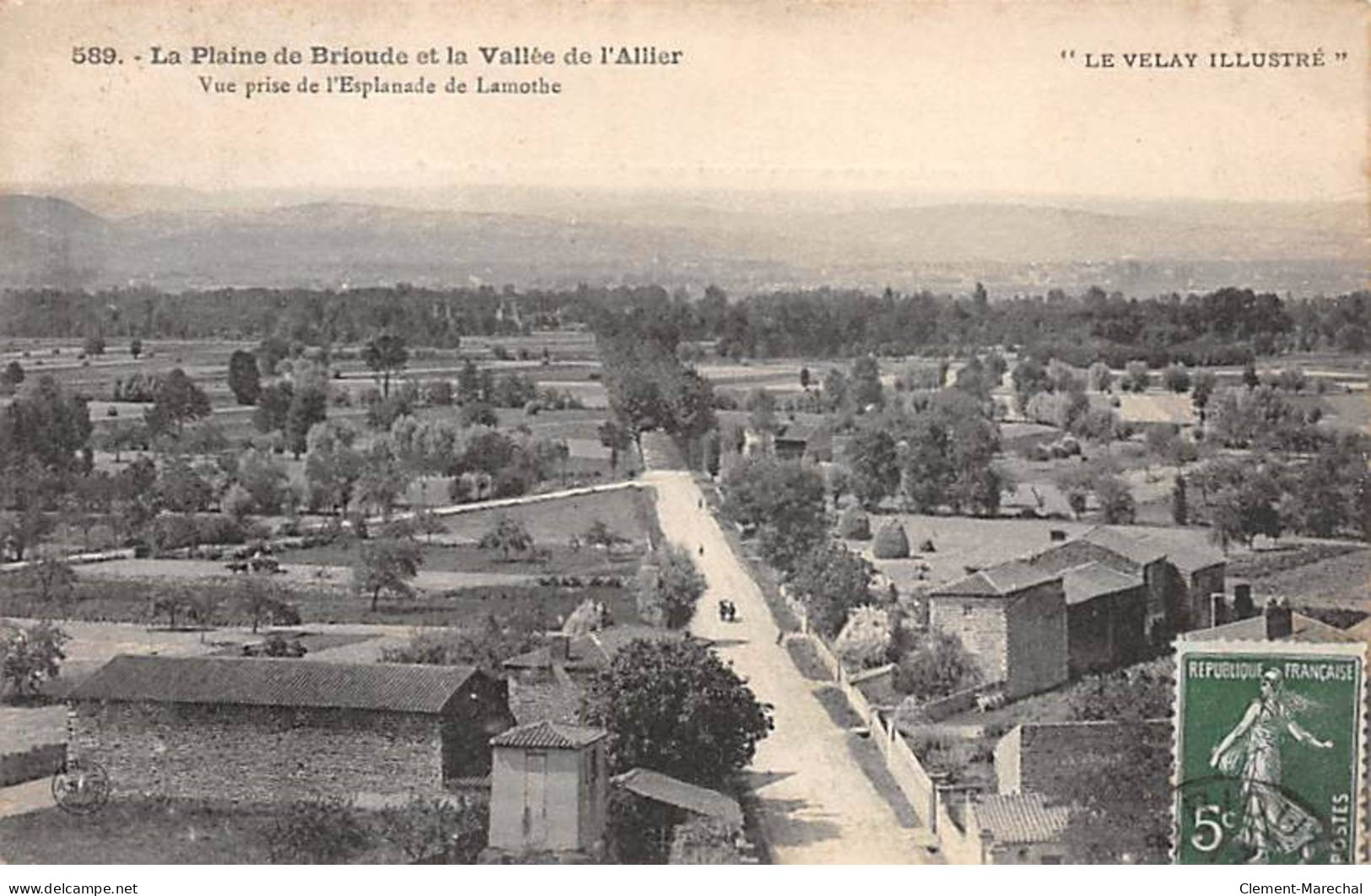 La Plaine De BRIOUDE Et La Vallée De L'Allier - Vue Prise De L'Esplanade De Lamothe - Très Bon état - Brioude