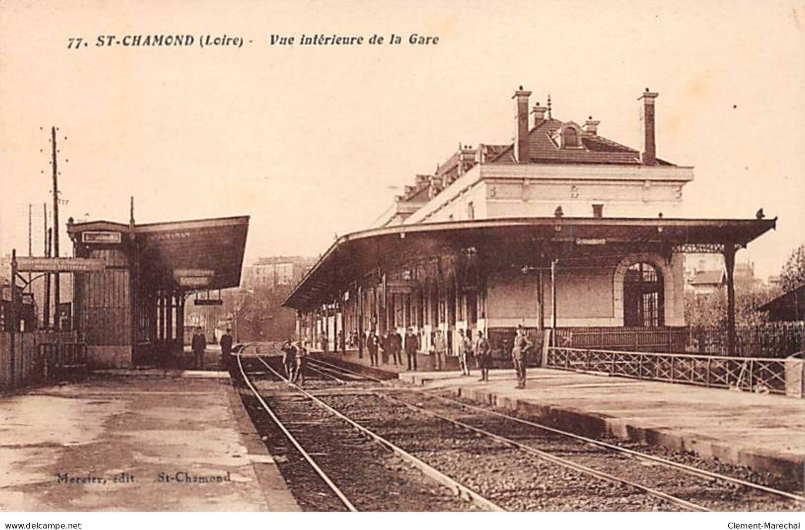 SAINT CHAMOND - Vue Intérieure De La Gare - Très Bon état - Saint Chamond