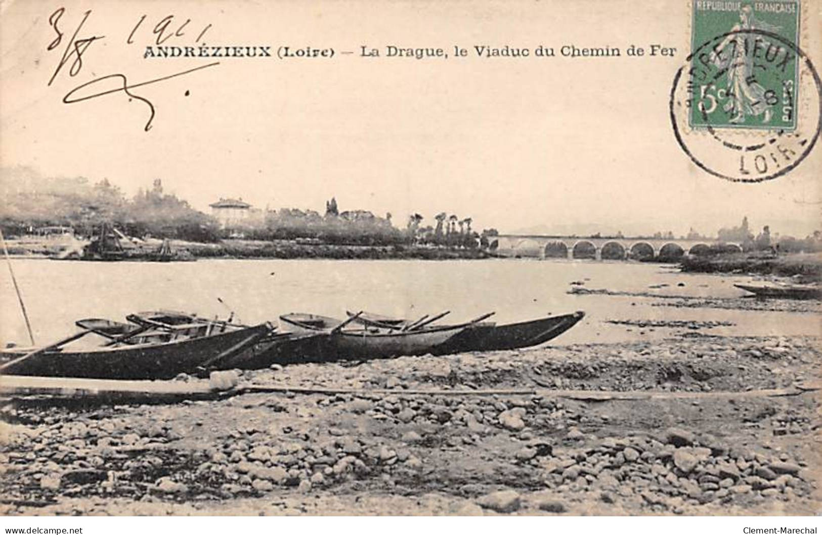 ANDREZIEUX - La Drague, Le Viaduc Du Chemin De Fer - Très Bon état - Andrézieux-Bouthéon