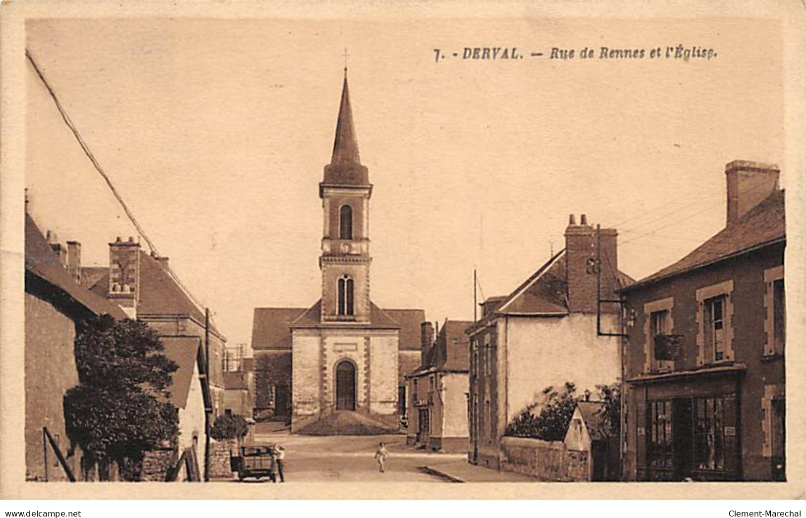 DERVAL - Rue De Rennes Et L'Eglise - Très Bon état - Derval