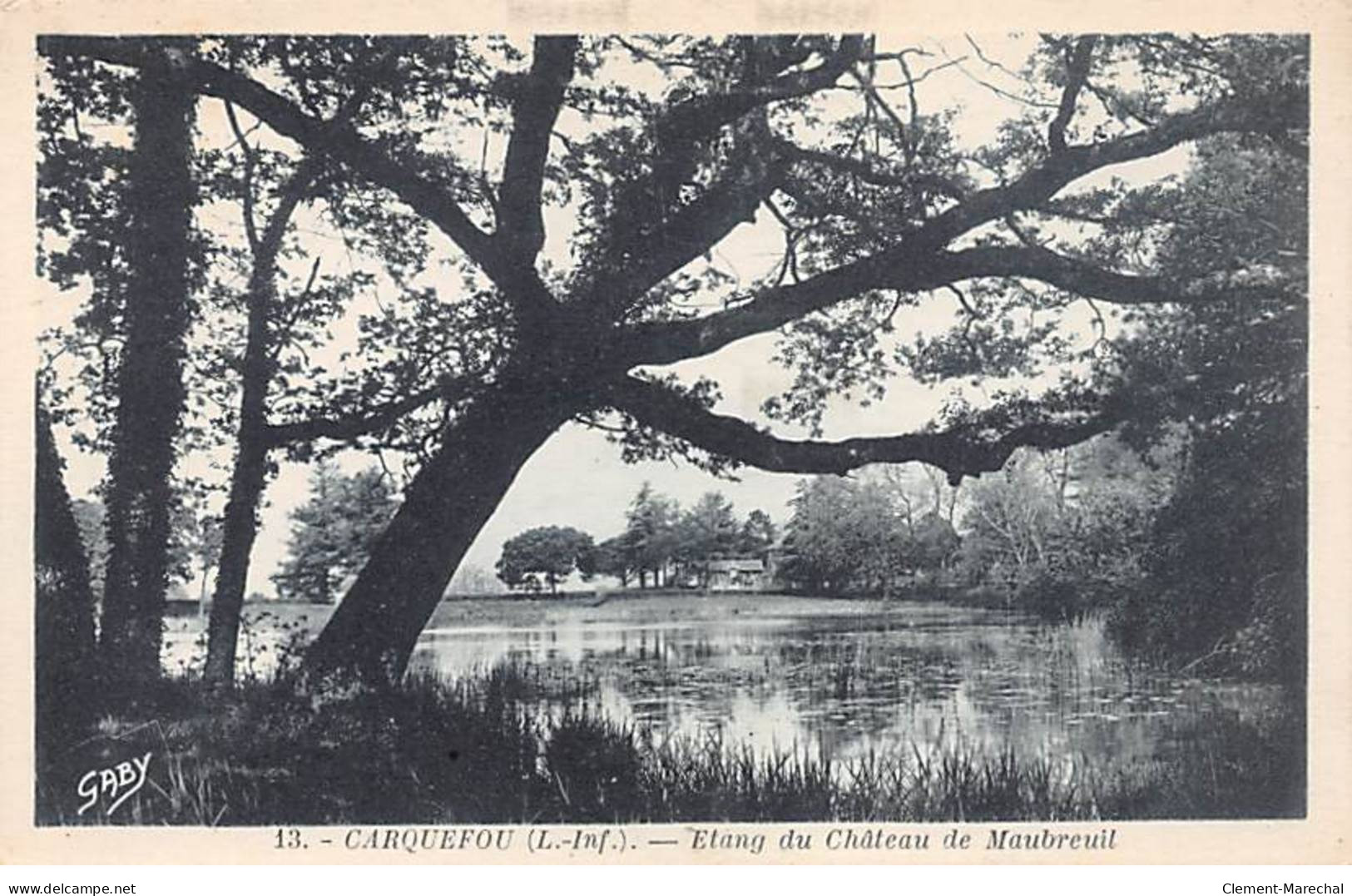 CARQUEFOU - Etang Du Château De Maubreuil - Très Bon état - Carquefou