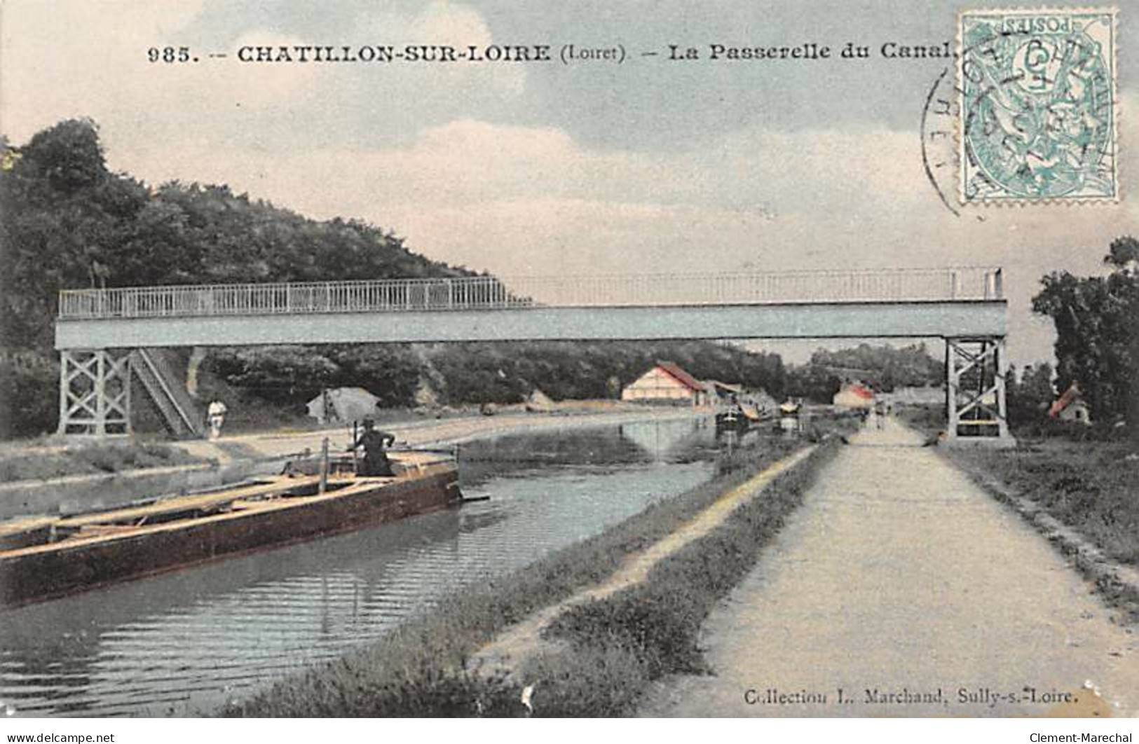 CHATILLON SUR LOIRE - La Passerelle Du Canal - Très Bon état - Chatillon Sur Loire