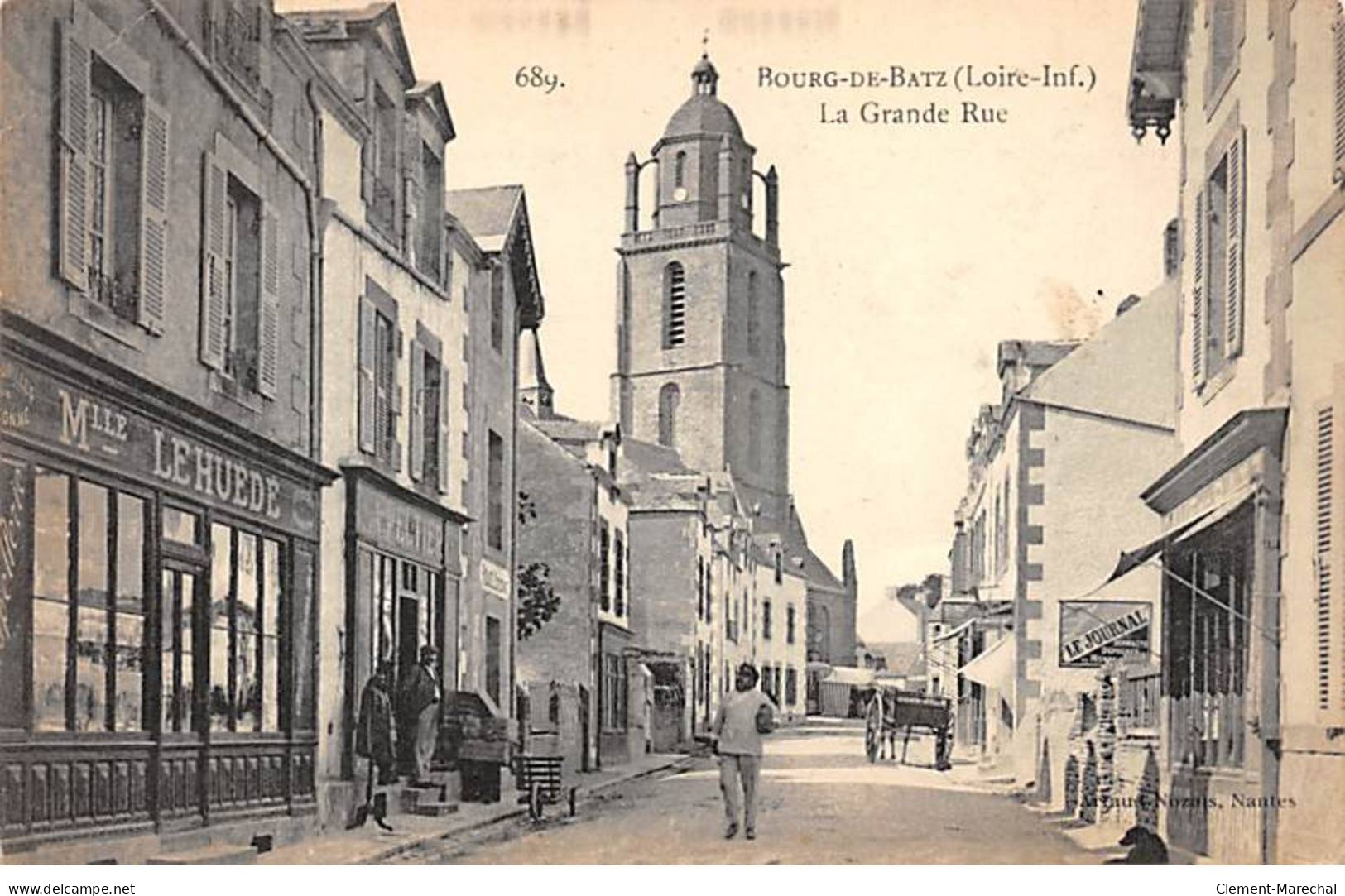 BOURG DE BATZ - La Grande Rue - Très Bon état - Batz-sur-Mer (Bourg De B.)