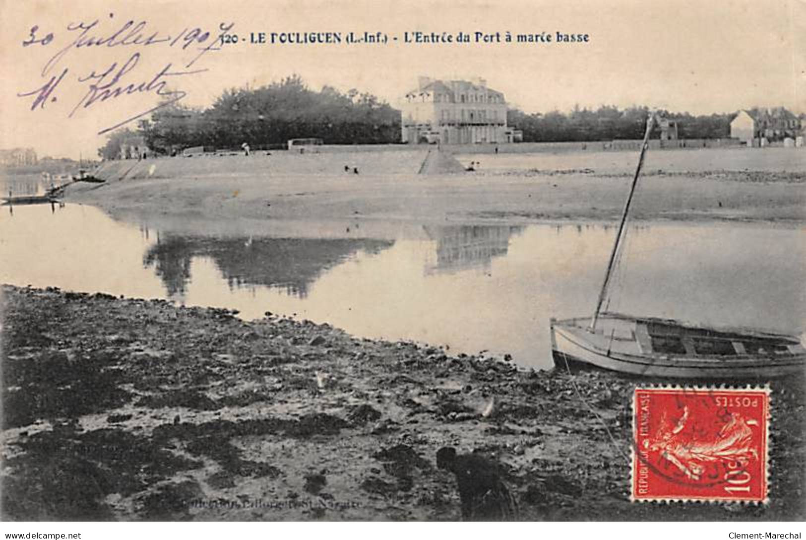 LE POULIGUEN - L'Entrée Du Port à Marée Basse - Très Bon état - Le Pouliguen