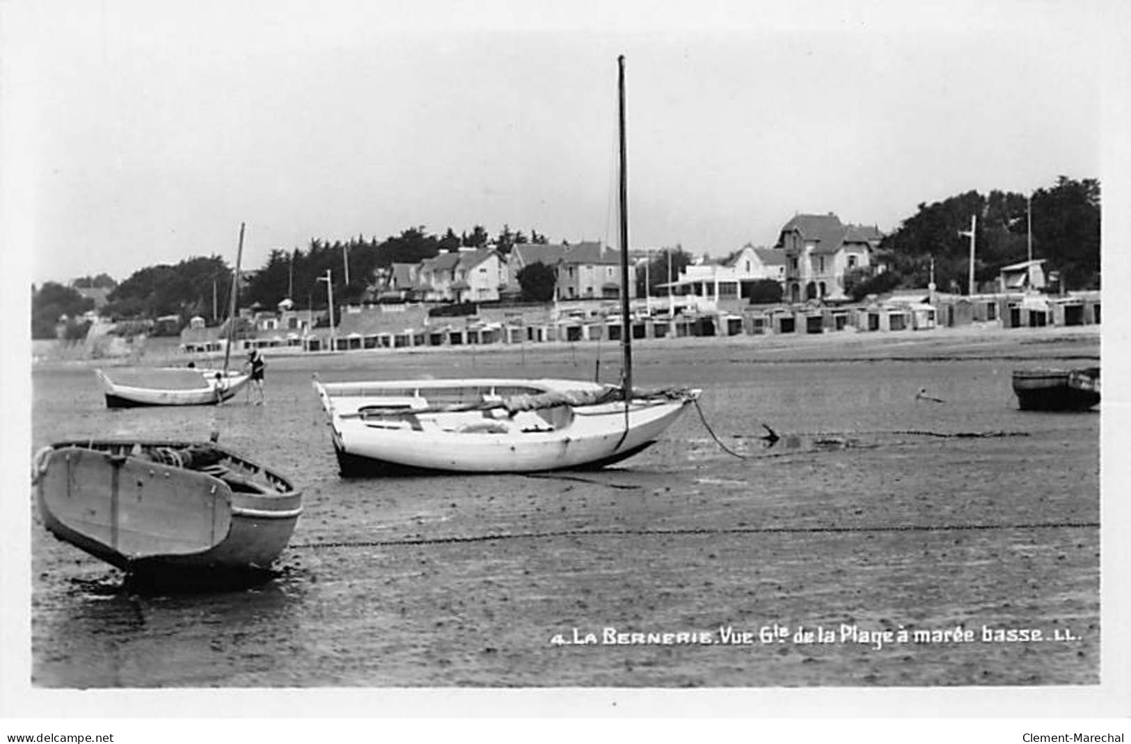 LA BERNERIE - Vue Générale De La Plage à Marée Basse - Très Bon état - La Bernerie-en-Retz