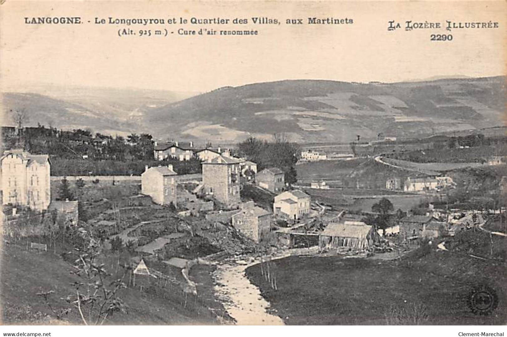LANGOGNE - Le Longouyrou Et Le Quartier Des Villas, Aux Martinets - Très Bon état - Langogne