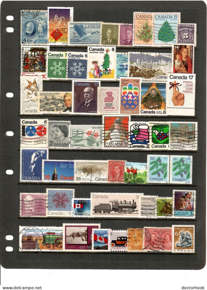 CANADA  50 DIFFERENT USED (STOCK SHEET NOT INCLUDED) (CONDITION PER SCAN) (Per50-5) - Sammlungen