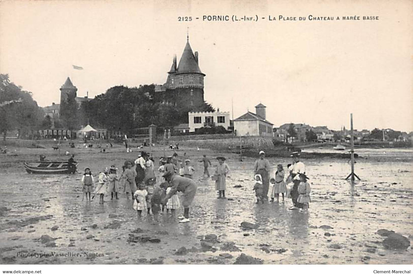 PORNIC - La Plage Du Château à Marée Basse - Très Bon état - Pornic