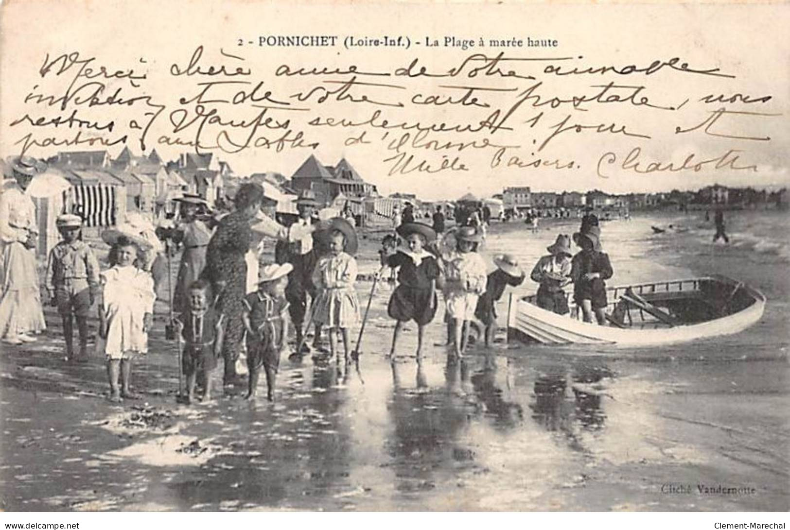 PORNICHET - La Plage à Marée Haute - Très Bon état - Pornichet