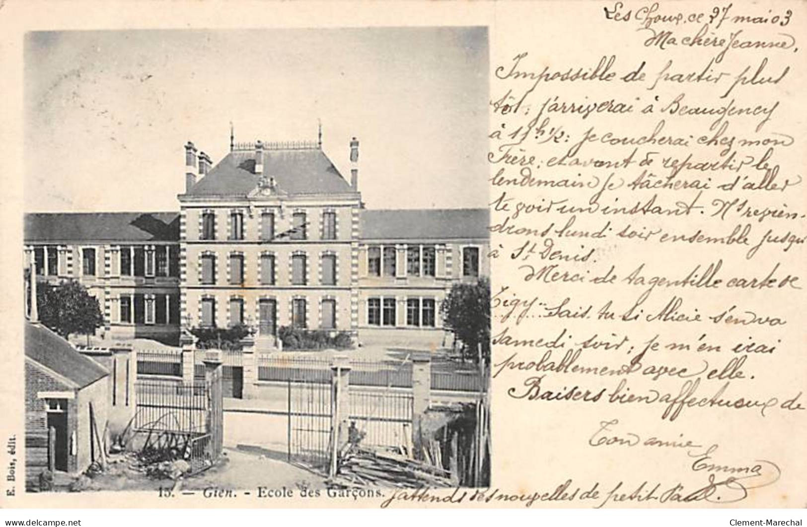 GIEN - Ecole Des Garçons - Très Bon état - Gien