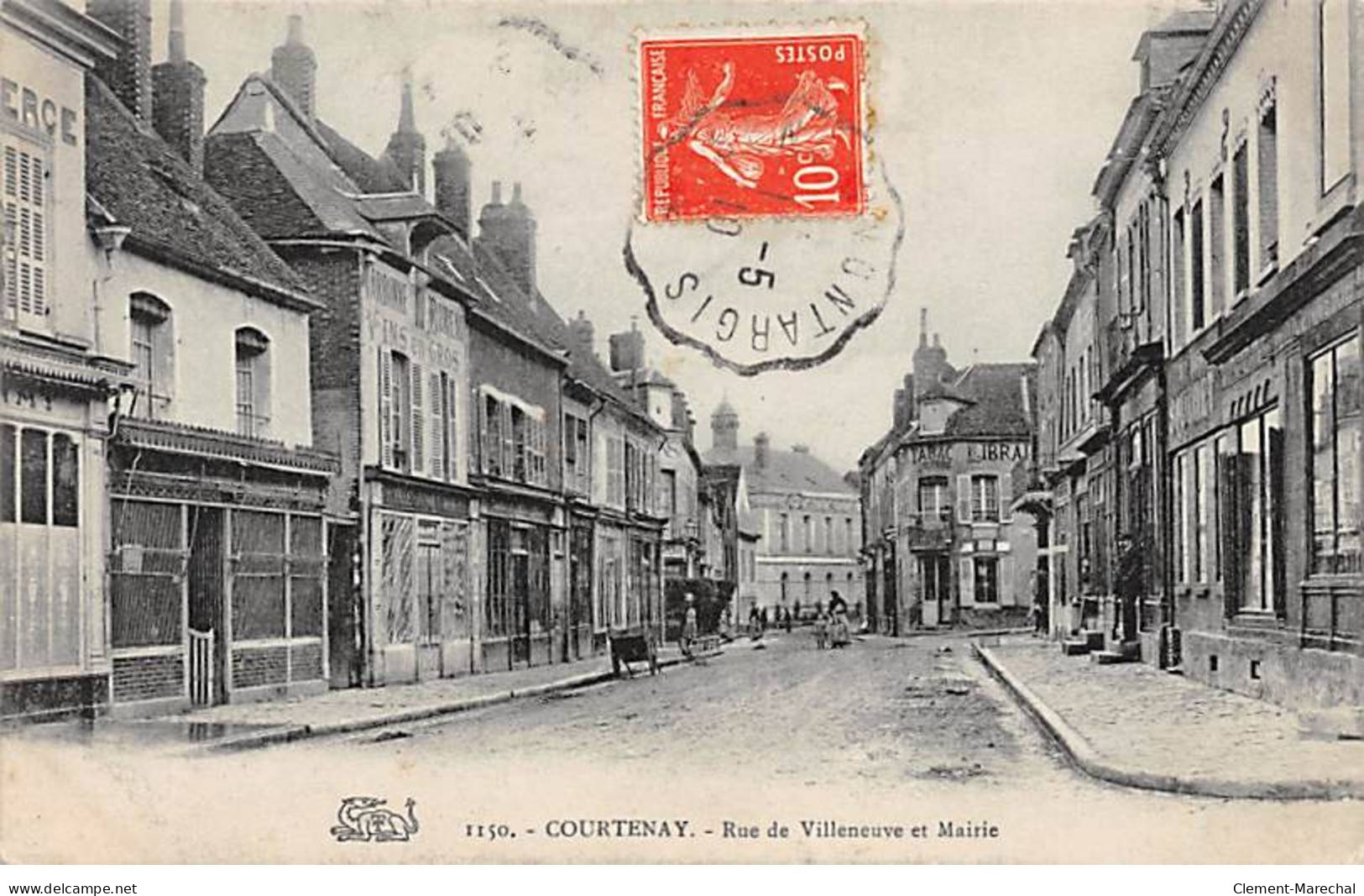 COURTENAY - Rue De Villeneuve Et Mairie - Très Bon état - Courtenay