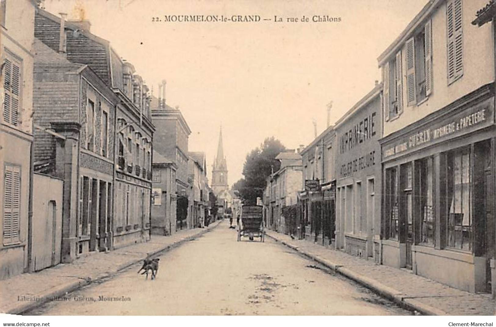 MOURMELON LE GRAND - La Rue De Châlons - Très Bon état - Mourmelon Le Grand