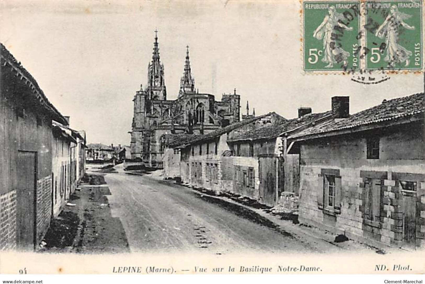 LEPINE - Vue Sur La Basilique Notre Dame - Très Bon état - L'Epine