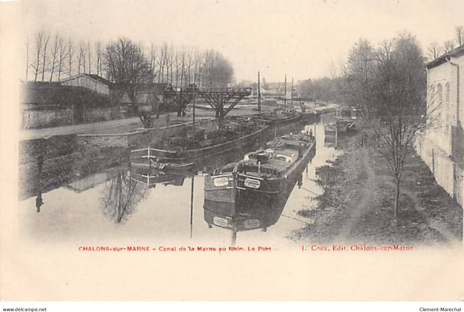 CHALONS SUR MARNE - Canal De La Marne Au Rhin - Le Port - Très Bon état - Châlons-sur-Marne