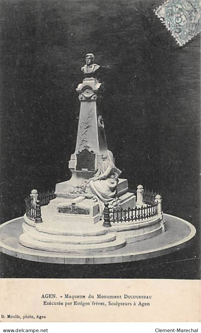 AGEN - Maquette Du Monument Ducourneau - Très Bon état - Agen