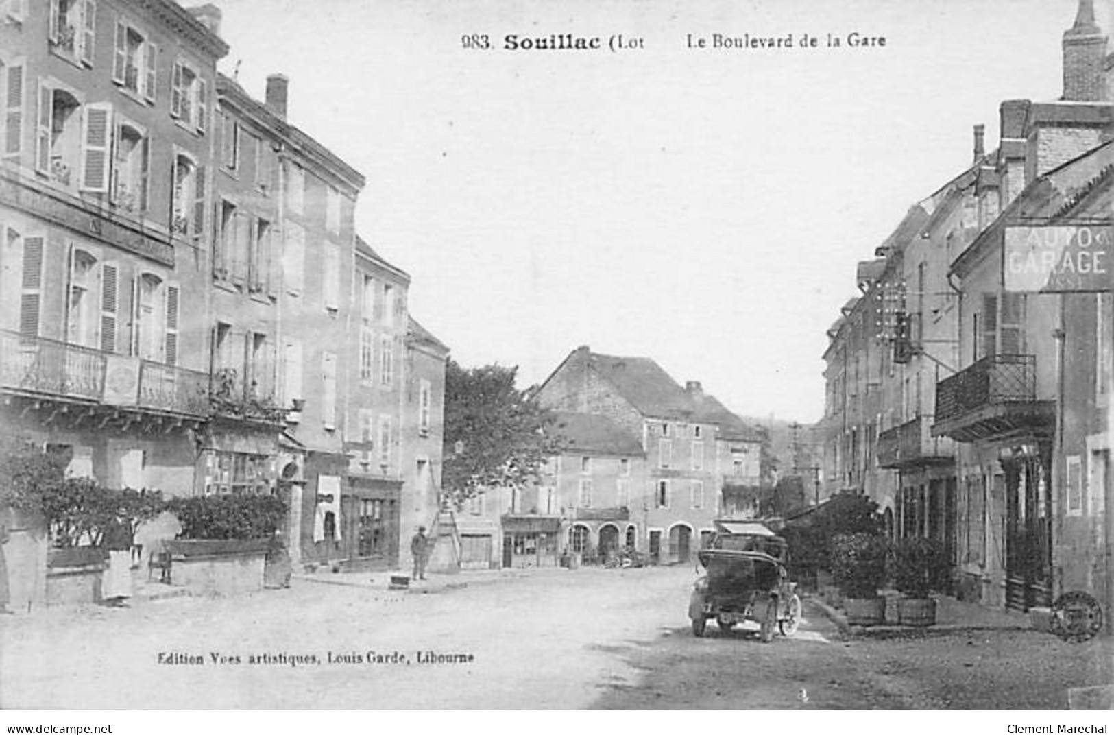 SOUILLAC - Le Boulevard De La Gare - Très Bon état - Souillac