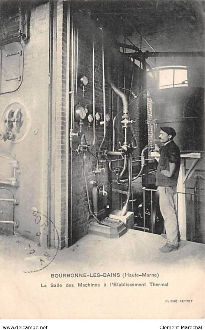 BOURBONNE LES BAINS - La Salle Des Machines à L'Etablissement Thermal - Très Bon état - Bourbonne Les Bains