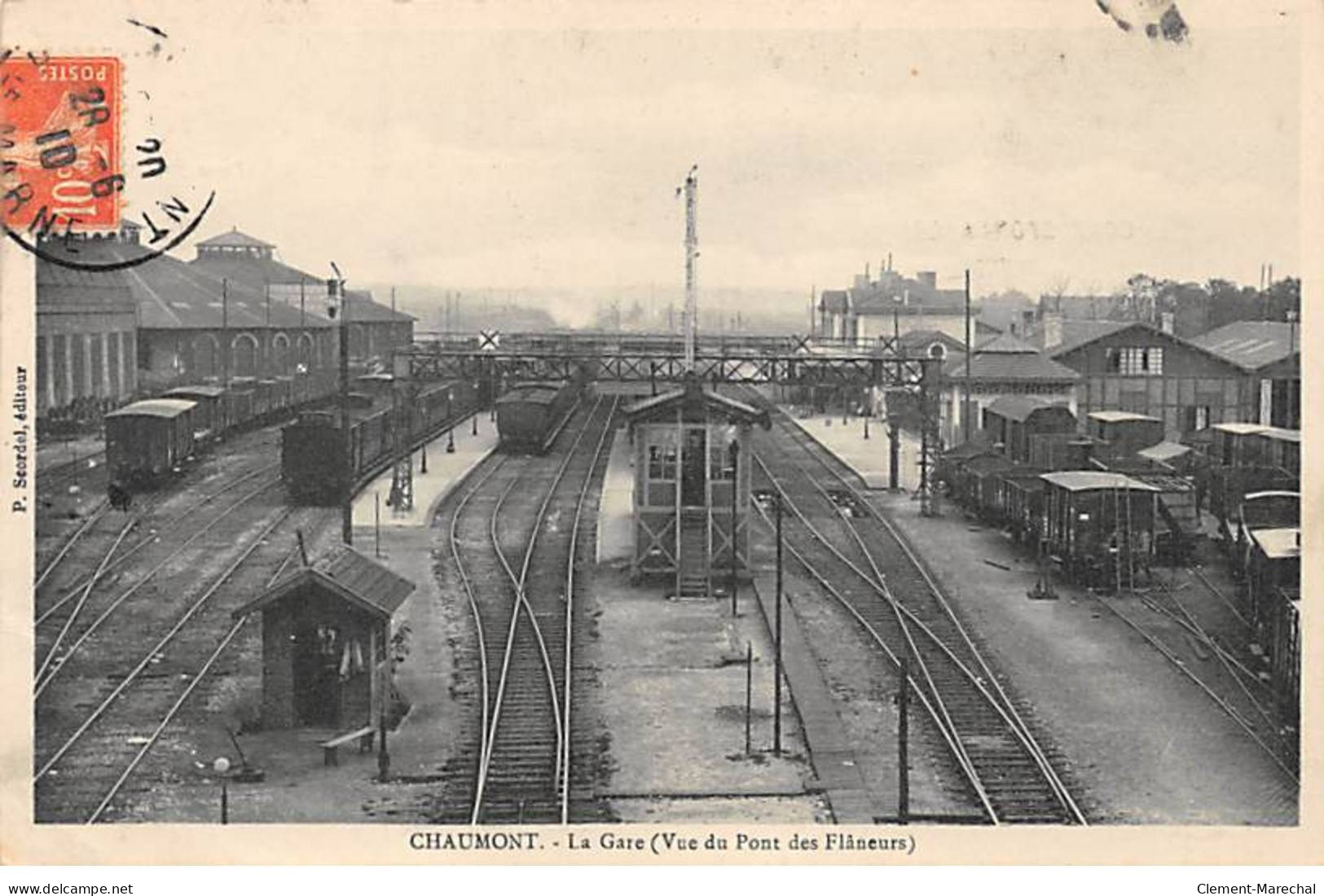 CHAUMONT - La Gare ( Vue Du Pont Des Flaneurs ) - Très Bon état - Chaumont