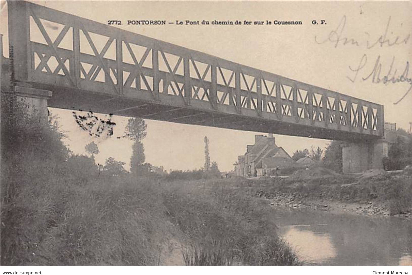 PONTORSON - Le Pont Du Chemin De Fer Sur Le Couesnon - Très Bon état - Pontorson