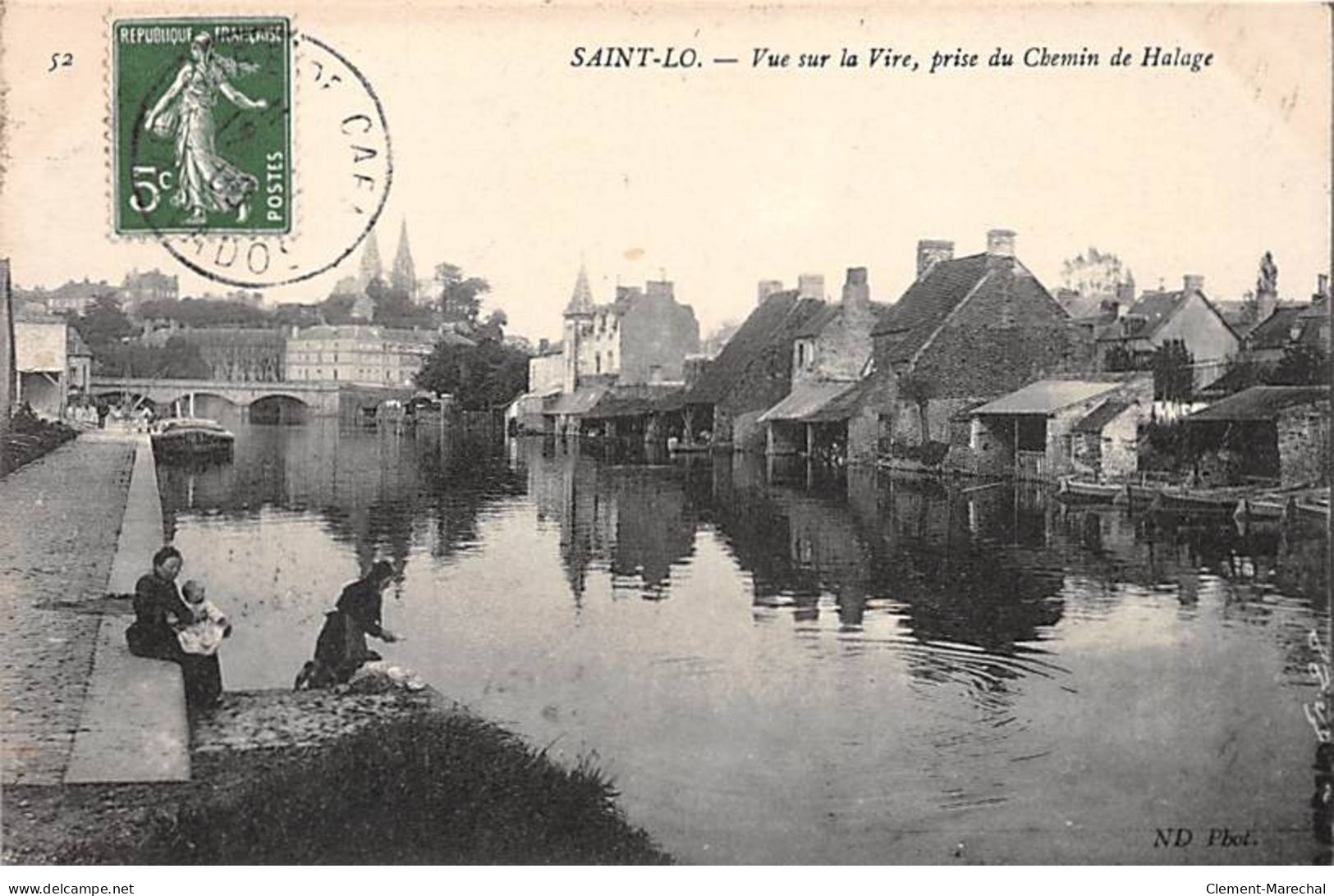 SAINT LO - Vue Sur La Vire, Prise Du Chemin De Halage - Très Bon état - Saint Lo