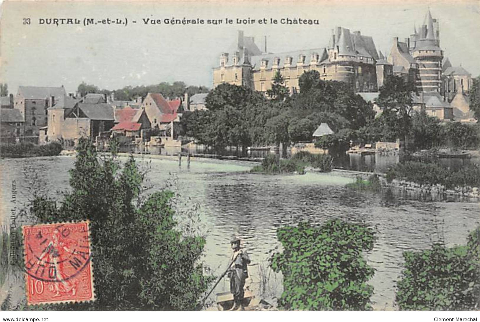 DURTAL - Vue Générale Sur Le Loir Et Le Château - Très Bon état - Durtal