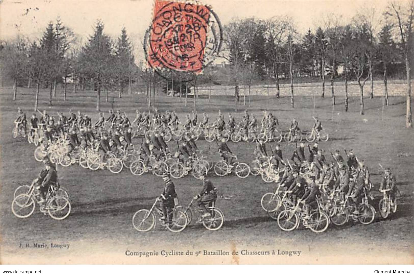 Compagnie Cycliste Du 9e Bataillon De Chasseurs à LONGWY - Très Bon état - Longwy
