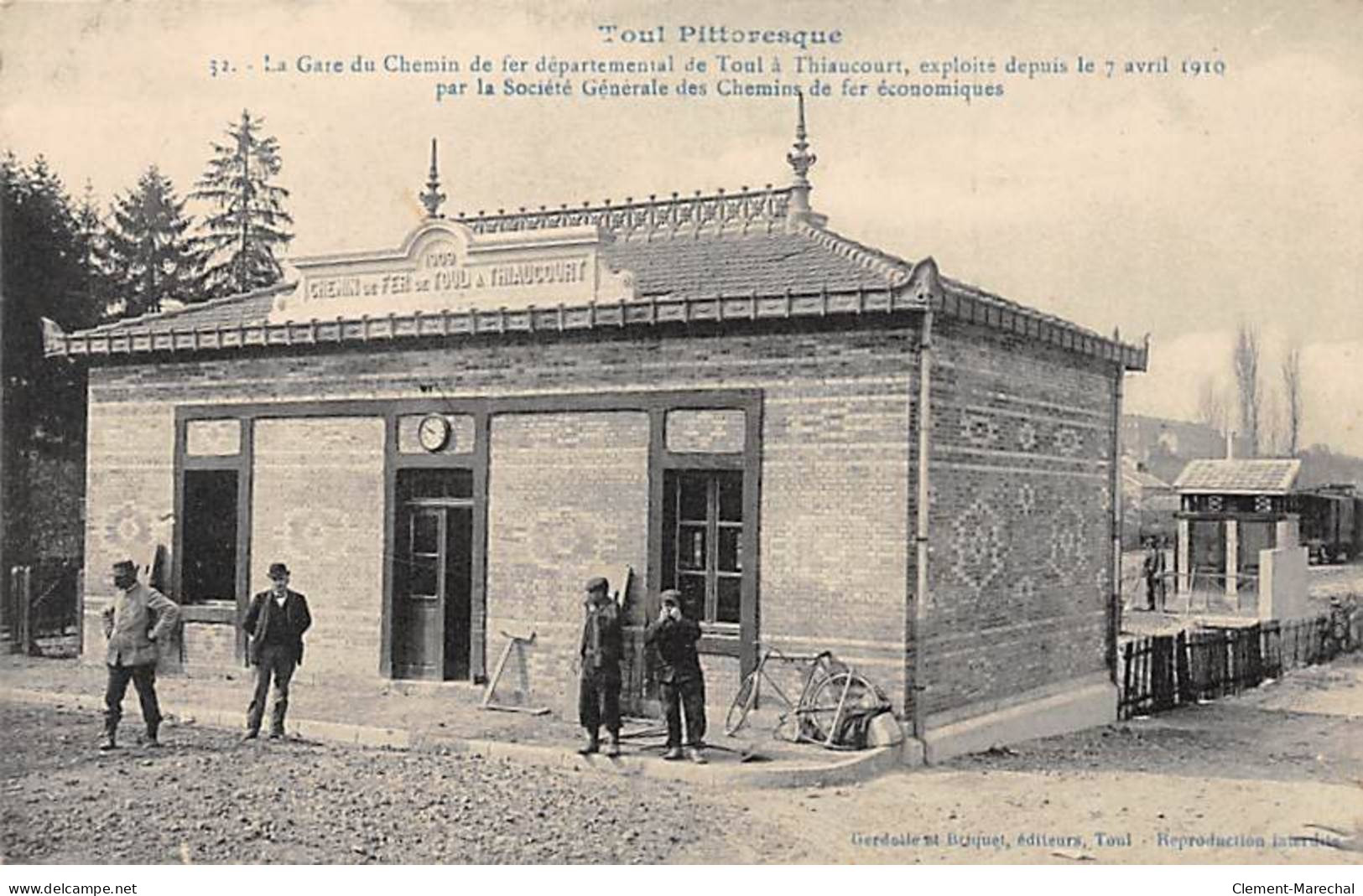 TOUL Pittoresque - La Gare Du Chemin De Fer Départemental De Toul à Thiaucourt - Très Bon état - Toul