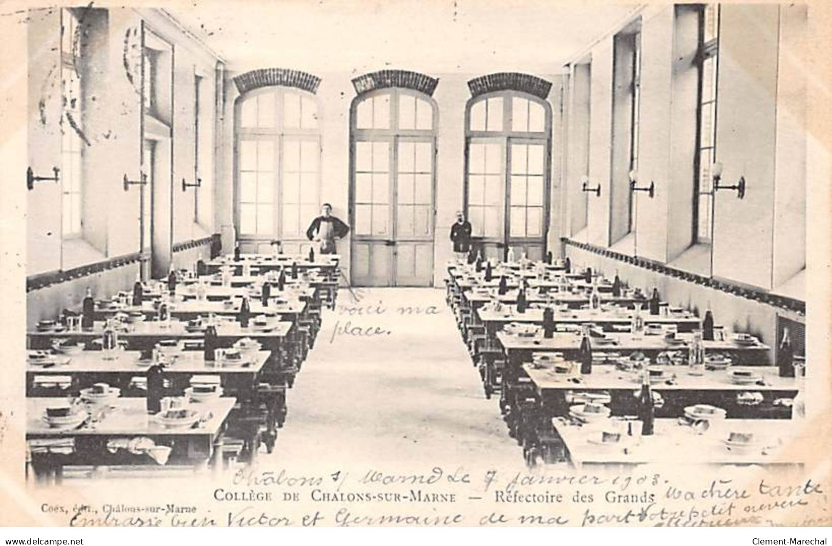 Collège De CHALONS SUR MARNE - Réfectoire Des Grands - Très Bon état - Châlons-sur-Marne