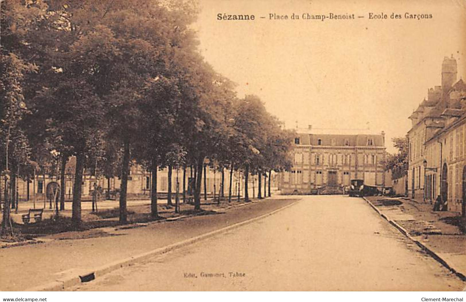 SEZANNE - Place Du Champ Benoist - Ecole Des Garçons - Très Bon état - Sezanne