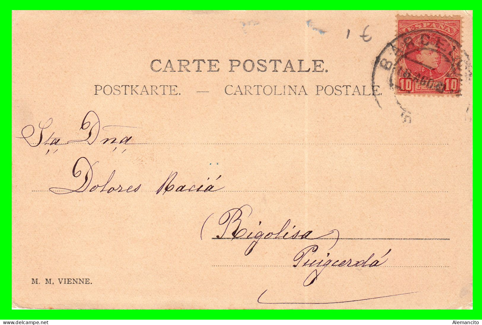 ESPAÑA ( INFANTIL )  POSTAL FRANQUEADA EN EL AÑO 1901  POSTAL MUY ANTIGUA - Barcelona