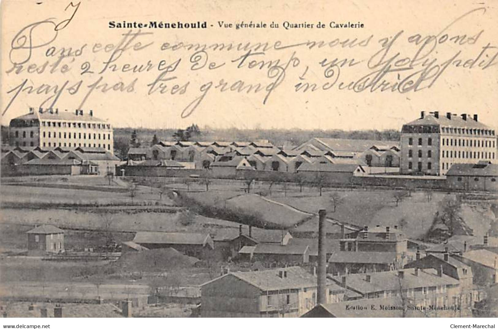 SAINTE MENEHOULD - Vue Générale Du Quartier De Cavalerie - Très Bon état - Sainte-Menehould