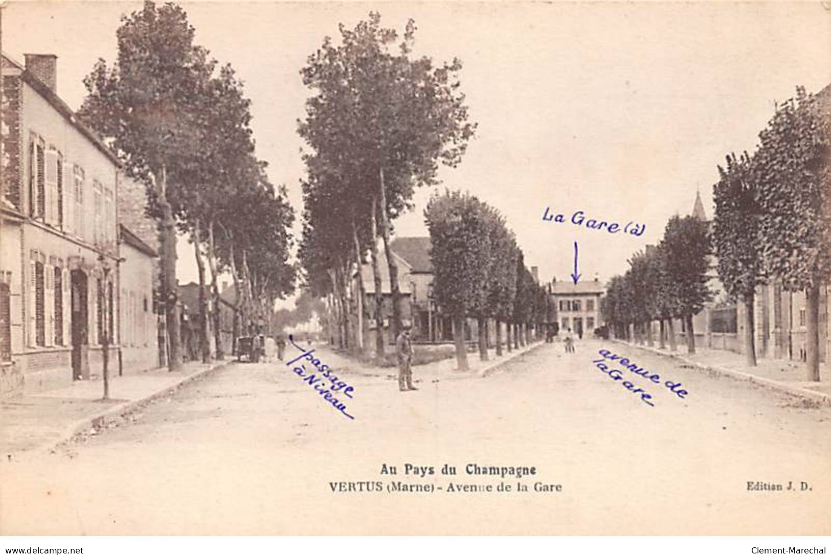 VERTUS - Avenue De La Gare - Très Bon état - Vertus