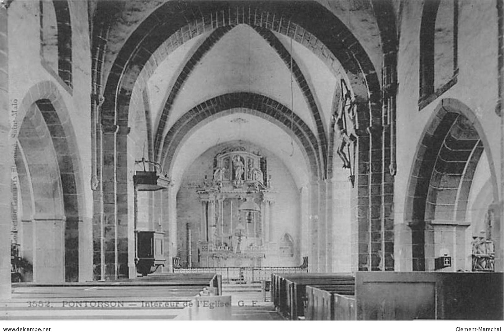 PONTORSON - Intérieur De L'Eglise - Très Bon état - Pontorson