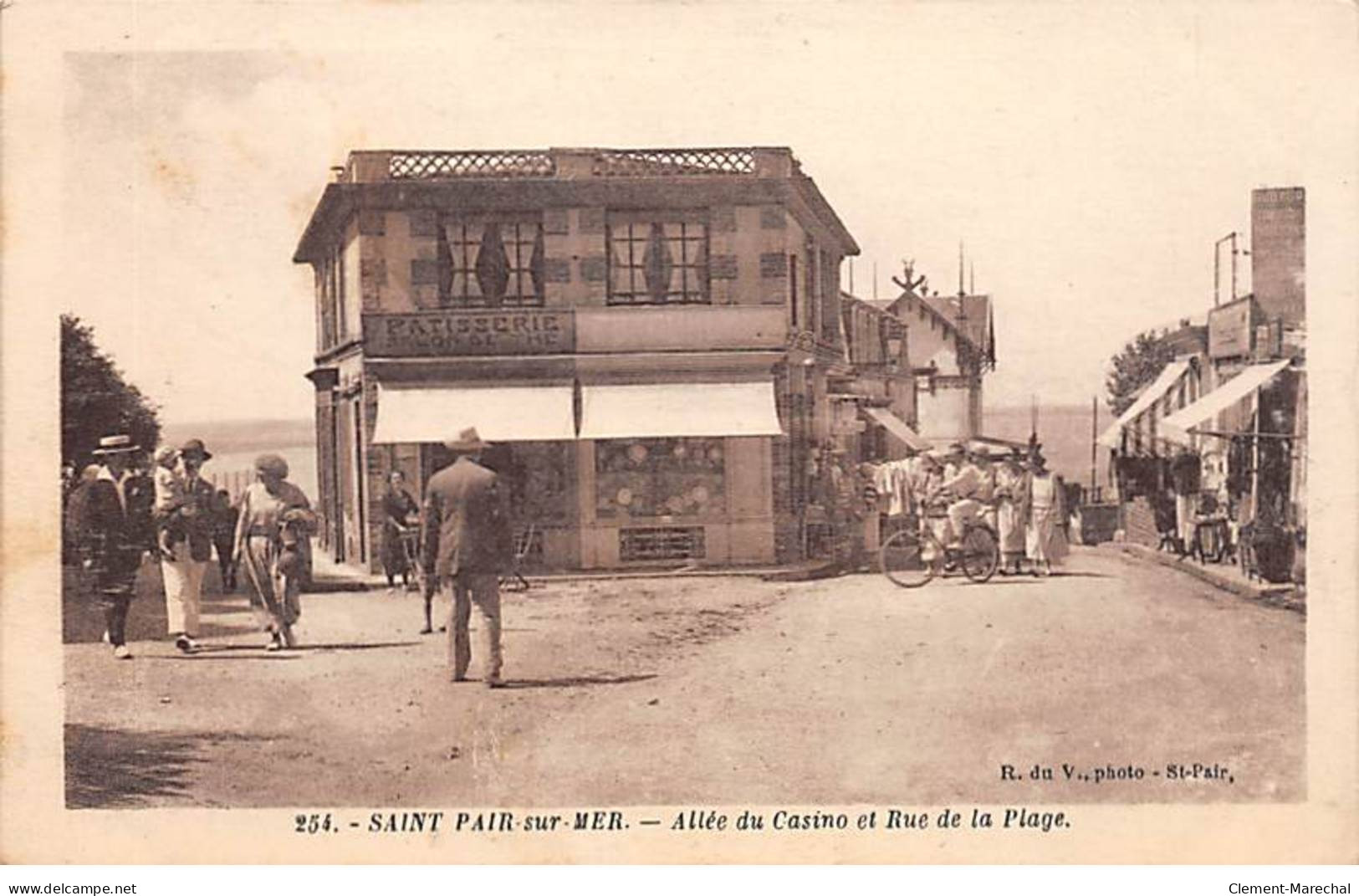 SAINT PAIR SUR MER - Allée Du Casino Et Rue De La Plage - Très Bon état - Saint Pair Sur Mer