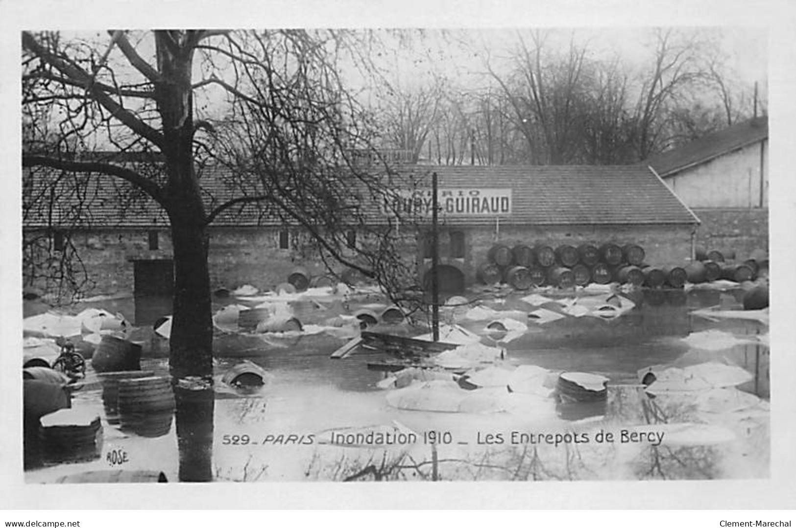 PARIS - Inondation 1910 - Les Entrepôts De Bercy - Très Bon état - District 12