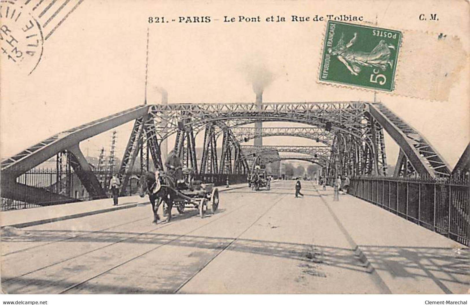 PARIS - Le Pont Et La Rue De Tolbiac - Très Bon état - Arrondissement: 12