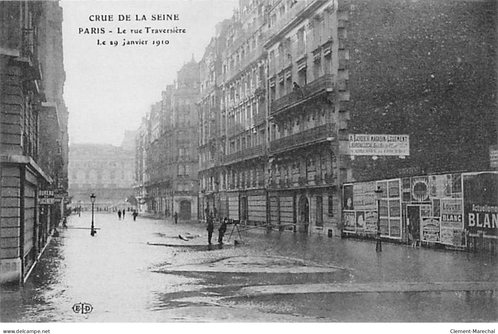 PARIS - Crue De La Seine 1910 - La Rue Traversière - Très Bon état - Distretto: 12