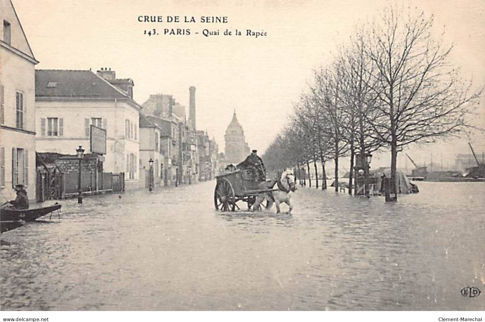 PARIS - Crue De La Seine - Quai De La Rapée - Très Bon état - Arrondissement: 12