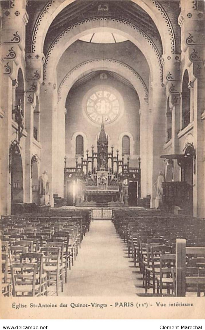 PARIS - Eglise Saint Antoine Des Quinze Vingts - Vue Intérieure - Très Bon état - District 12