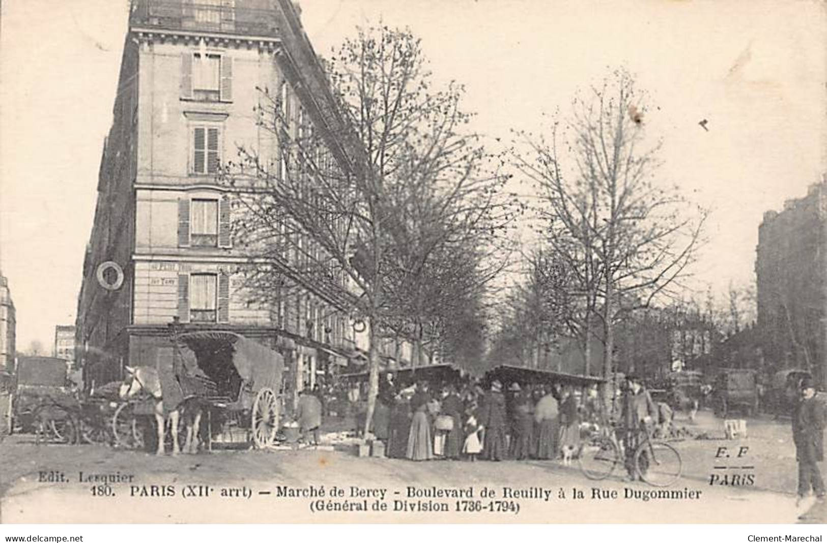 PARIS - Marché De Bercy - Boulevard De Reuilly à La Rue Dugommier - F. F. - Très Bon état - Distretto: 12