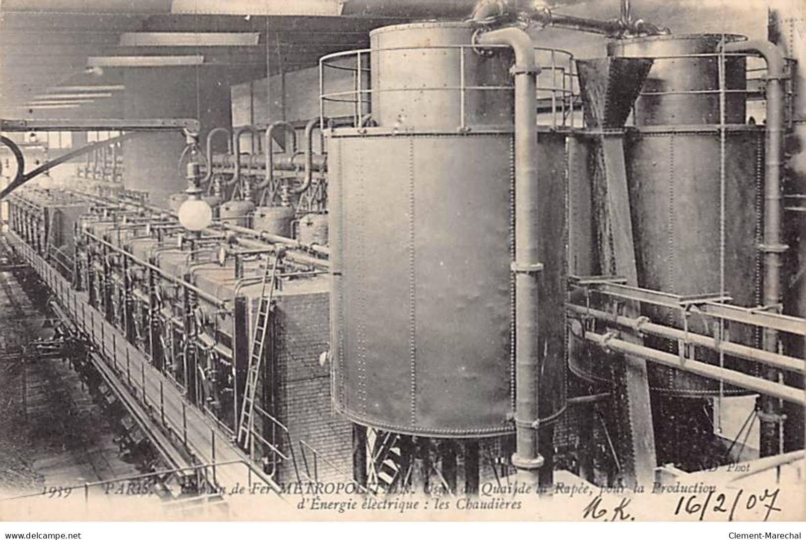 PARIS - Chemin De Fer Métropolitain - Usine Du Quai De La Rapée, Pour La Production D'Energie Electrique - Très Bon état - Distretto: 12