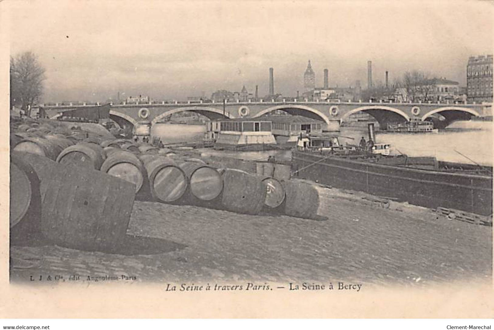 PARIS - La Seine à Travers Paris - La Seine à Bercy - Très Bon état - Distrito: 12