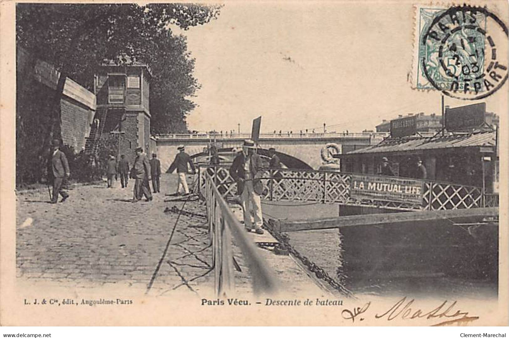 PARIS Vécu - Descente De Bateau - Très Bon état - Arrondissement: 12