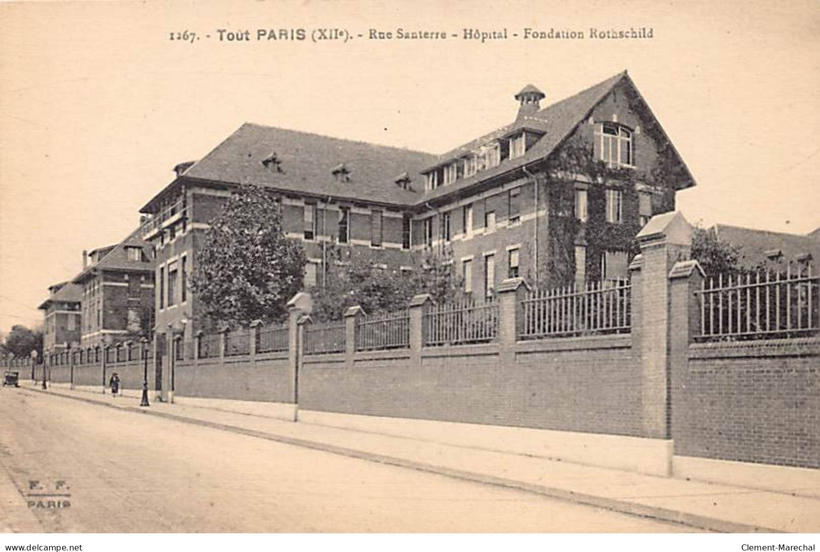 TOUT PARIS - Rue Santerre - Hôpital - Fondation Rotschild - F. F. - Très Bon état - Arrondissement: 12
