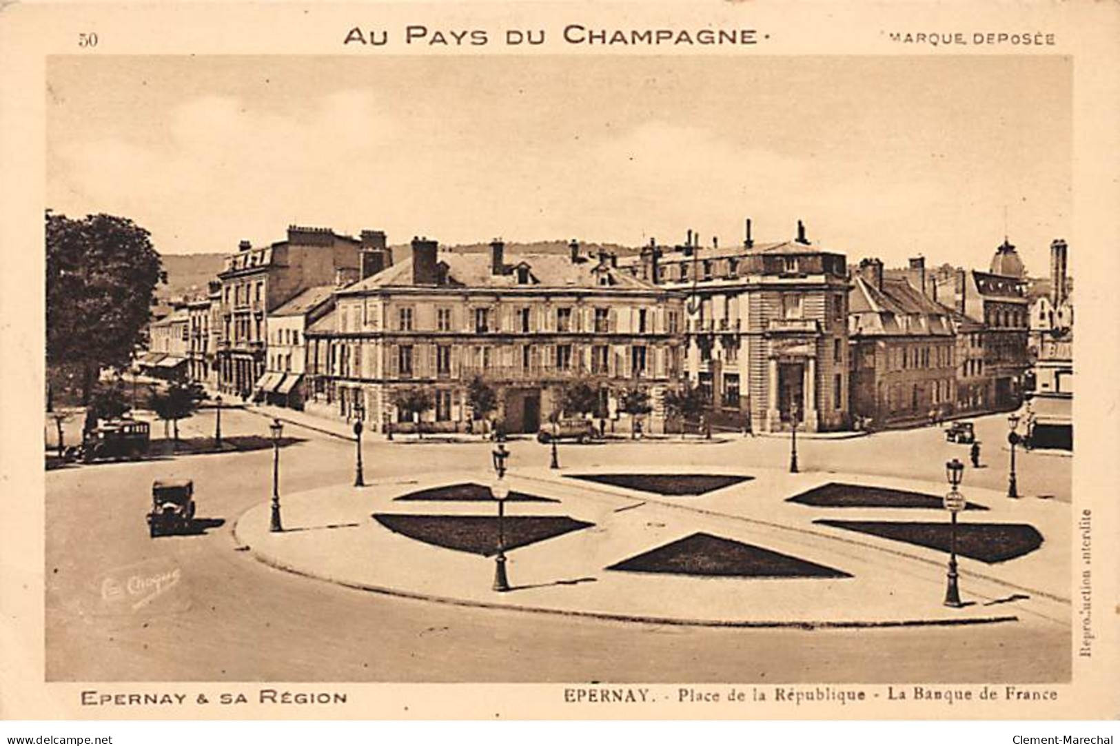 EPERNAY - Place De La République - La Banque De France - Très Bon état - Epernay