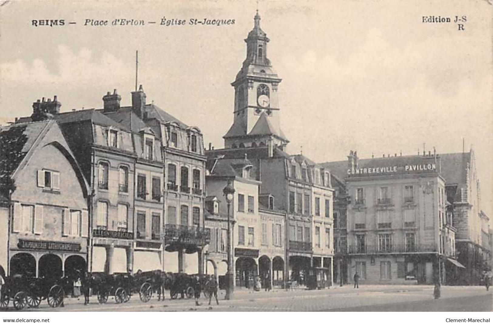 REIMS - Place D'Erlon - Eglise Saint Jacques - Très Bon état - Reims