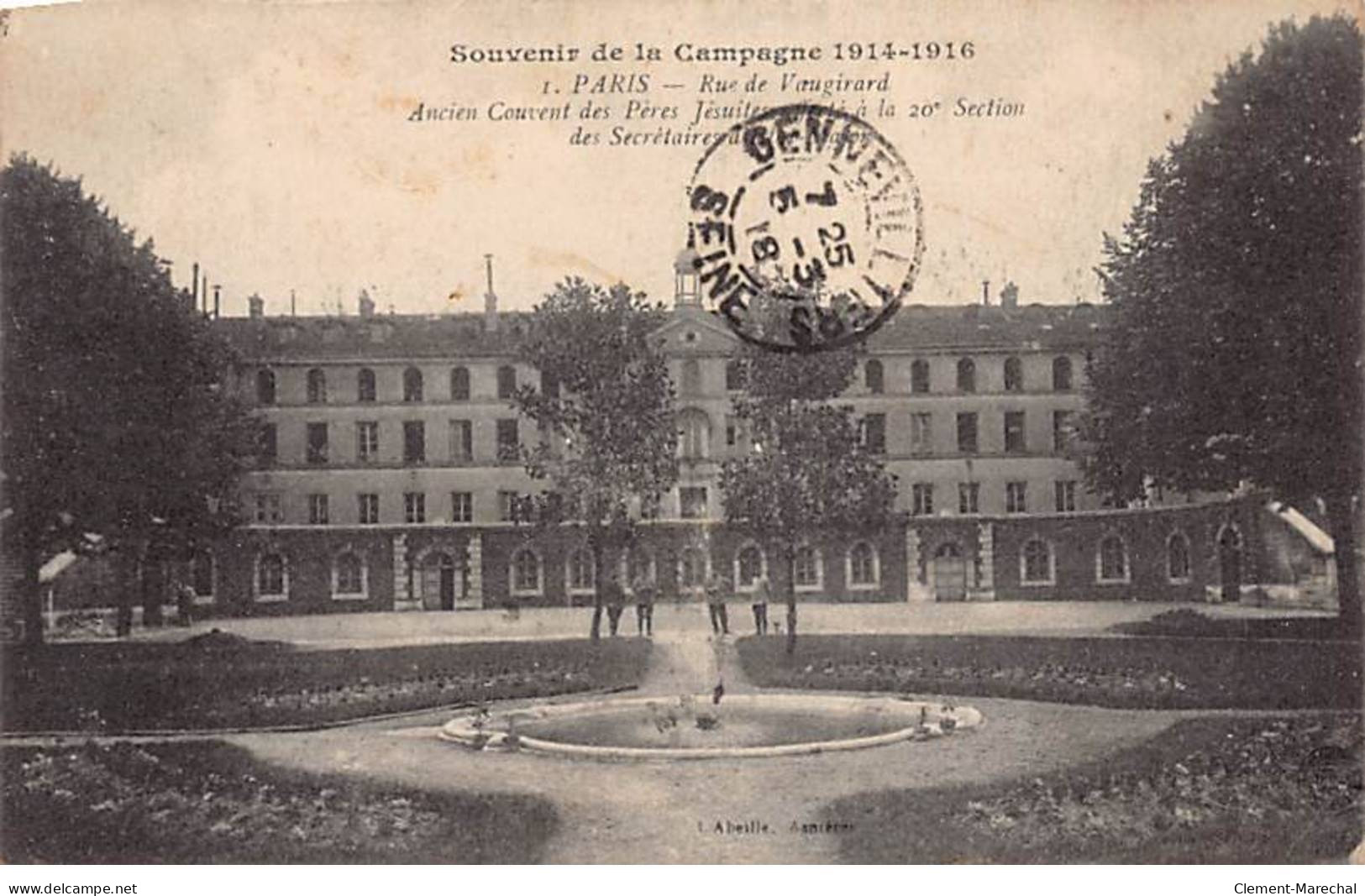 PARIS - Souvenir De La Campagne 1914 - Rue De Vaugirard - Très Bon état - Arrondissement: 15